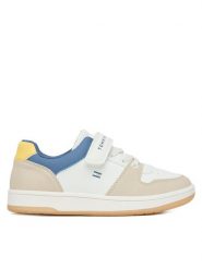 Tommy Hilfiger Sneakersy T1X9-34345-1269 S Biały. Białe buty sportowe chłopięce Tommy Hilfiger, bez wzorów, ze skóry, bez zapięcia. Za 349.99 zł.
