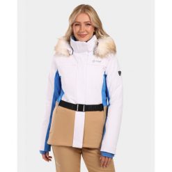 Damska kurtka narciarska Kilpi CARRIE-W. Białe kurtki narciarskie i snowboardowe damskie Kilpi, bez wzorów, bez kaptura, narciarskie. Za 680.25 zł.