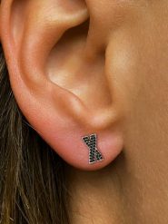 OR Carats Złote kolczyki-wkrętki z diamentami rozmiar: onesize. Czarne kolczyki damskie OR Carats, z diamentem, złote. Za 1,609.99 zł.