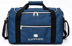 Torba sportowa Sapphire ST-130. Brązowe torby męskie na ramię SAPPHIRE, bez wzorów, z materiału, na ramię, duże. Za 59.00 zł.