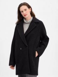 BOSS Płaszcz wełniany - Calodino2 Kobiety Wełna czarny, 42. Czarne płaszcze damskie Boss, bez wzorów, z materiału, eleganckie. Za 1,599.95 zł.