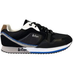 Buty Lee Cooper LCW-24-03-2333MB czarne. Czarne buty sportowe na co dzień męskie z gumy, bez zapięcia. Za 259.72 zł.