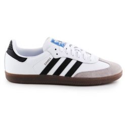 Buty lifestylowe Adidas Samba Og M B75806 białe. Białe buty sportowe na co dzień męskie z materiału, bez zapięcia. W wyprzedaży za 752.01 zł.