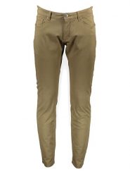 FYNCH-HATTON Spodnie w kolorze oliwkowym rozmiar: W34/L32. Zielone spodnie materiałowe męskie Fynch-Hatton, z aplikacjami, z materiału, klasyczne. Za 152.99 zł.