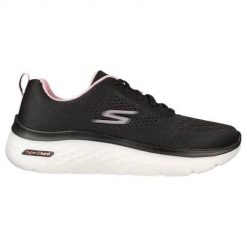 Buty do chodzenia damskie Skechers GO Walk Hyper Burst. Czarne buty sportowe na co dzień damskie Skechers, bez wzorów, z materiału, trekkingowe. Za 329.99 zł.