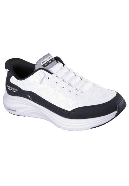 Buty sportowe męskie Skechers Contour Foam Cozy. Białe buty sportowe na co dzień męskie Skechers, z materiału, bez zapięcia, trekkingowe. Za 399.99 zł.