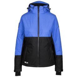 Dlx Jaclyn - kurtka narciarska damska Baja Blue. Niebieskie kurtki damskie DLX, na zimę, l, bez wzorów, z futra, bez kaptura. Za 590.05 zł.