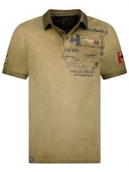 Canadian Peak Koszulka polo "Keoneak" w kolorze khaki rozmiar: XXL. Brązowe koszulki polo męskie Canadian Peak, xxl, bez wzorów, z bawełny, bez ramiączek. Za 100.75 zł.