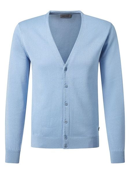 Pierre Cardin Kardigan w kolorze błękitnym rozmiar: XXL. Niebieskie kardigany męskie Pierre Cardin, xxl, bez wzorów, z bawełny, bez kołnierzyka. Za 219.95 zł.