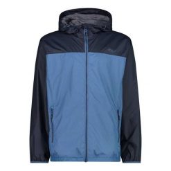 Kurtka przeciwdeszczowa z kapturem CMP. Czarne kurtki męskie CMP, bez wzorów. Za 308.00 zł.