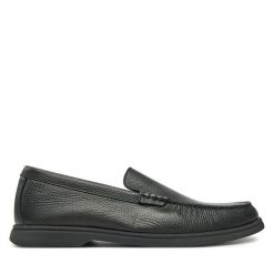 Mokasyny BOSS. Czarne mokasyny męskie Boss. Za 479.99 zł.