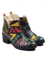 Goby Botki w kolorze czarnym ze wzorem rozmiar: 37. Czarne botki damskie Goby, z materiału, bez obcasa, bez zapięcia. Za 304.99 zł.