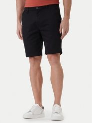 Calvin Klein Szorty materiałowe LV04LF601G Czarny Regular Fit. Czarne szorty męskie CALVIN KLEIN, z bawełny, bez kołnierzyka. Za 369.99 zł.