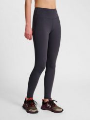 Damskie legginsy Hummel Pulse. Brązowe legginsy sportowe damskie HUMMEL, na jesień, m, bez wzorów, z elastanu, z podwyższonym stanem, na fitness i siłownię. Za 269.50 zł.