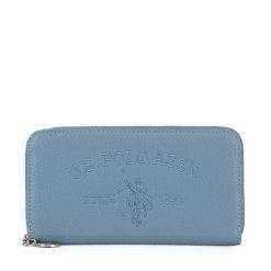 Portfel U.S. Polo Assn. Niebieskie portfele damskie U.S. Polo Assn., bez wzorów. Za 139.99 zł.