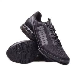 Buty Puma Cell Divide Mesh M 377913-01 czarne. Czarne buty sportowe na co dzień męskie z materiału, bez zapięcia. Za 475.21 zł.