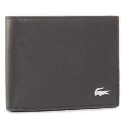 Portfel Lacoste. Czarne portfele męskie Lacoste, bez wzorów. Za 359.99 zł.