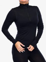 Bluza termoaktywna damska Super.natural Tundra 175 Zip 1/4. Czarne bluzy bez kaptura damskie Super.natural, l, z materiału. Za 362.99 zł.