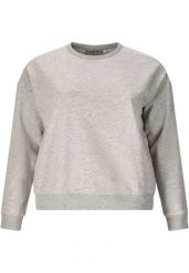 Damska bluza z okrągłym dekoltem Q Sportswear Ingelina. Szare bluzy bez kaptura damskie ENDURANCE Q, plus size, bez wzorów, z bawełny, bez ramiączek, długie, bez kaptura. Za 228.00 zł.