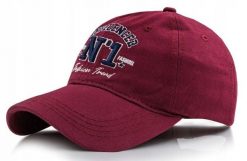 Bawełniana Bejsbolówka (Czapka z Daszkiem) - Pako Jeans - Influencer No. 1, Bordo. Czerwone czapki męskie Pako Jeans, bez wzorów, z bawełny. Za 55.00 zł.
