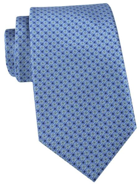 Krawat Męski - Angelo di Monti - Niebieski z Drobnym Wzorkiem. Niebieskie krawaty i muchy męskie Angelo di Monti, bez wzorów, z tkaniny, eleganckie. Za 49.99 zł.