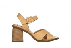 Sandały Bayla-161 050 824 3022 Scissors 161329, Beżowy, Skóra naturalna - 40. Brązowe sandały damskie Bayla, bez wzorów, z materiału, bez obcasa, na słupku. W wyprzedaży za 152.10 zł.