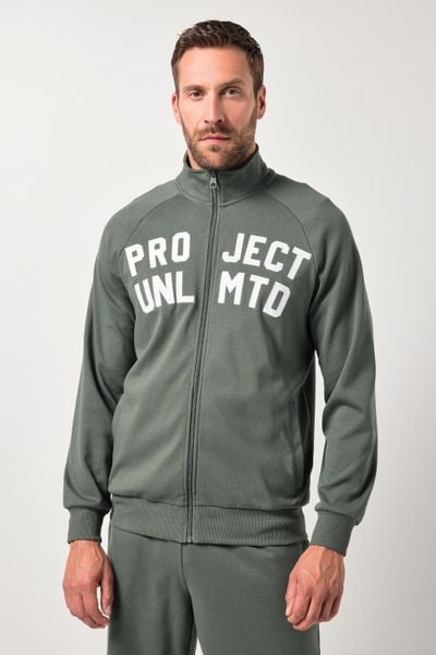 Męska Kurtka treningowa fitness stójka naszywka na piersi do rozm. 7 XL. Zielone kurtki męskie JAY-PI, z aplikacjami, z bawełny. Za 349.99 zł.