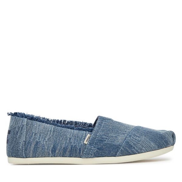 Półbuty Toms. Niebieskie półbuty damskie Toms, bez wzorów, bez obcasa, na płaskiej podeszwie. Za 179.99 zł.