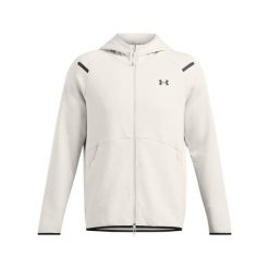 Bluza z kapturem z pełnym zamkiem błyskawicznym Under Armour Unstoppable Fleece. Białe bluzy z kapturem męskie Under Armour, m. Za 480.70 zł.