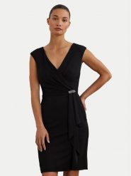 LAUREN RALPH LAUREN Sukienka koktajlowa 253906356002 Czarny Regular Fit. Czarne sukienki damskie Lauren Ralph Lauren, bez wzorów, z syntetyku, wizytowe, bez kołnierzyka, bez ramiączek. Za 759.99 zł.
