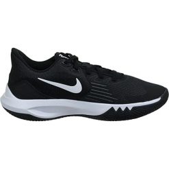 Buty do chodzenia męskie Nike Precision V. Czarne buty sportowe na co dzień męskie Nike, na wiosnę, z materiału, bez zapięcia, trekkingowe. Za 421.00 zł.