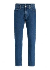 Jeansy JJ REBEL z czystej bawełny, relaxed fit. Niebieskie jeansy męskie bonprix. Za 47.99 zł.