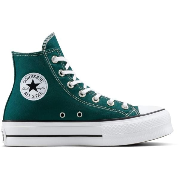 Buty sportowe Converse Chuck Taylor As Lift. Zielone buty sportowe na co dzień męskie Converse, bez zapięcia, na fitness i siłownię. Za 490.00 zł.