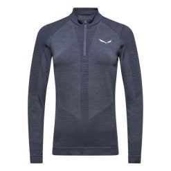Bielizna termoaktywna damska Salewa Zebru Med Warm AMR W 1/2 Z TEE. Niebieskia bielizna termoaktywna damska Salewa, l, bez wzorów, z nylonu. Za 433.60 zł.