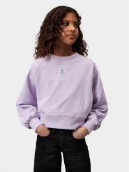 Calvin Klein Jeans Bluza Gradient Monogram IG0IG02539 Fioletowy Regular Fit. Fioletowe spodnie dziewczęce Calvin Klein Jeans, z bawełny. Za 189.99 zł.