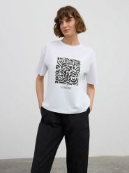 BGN Koszulka w kolorze białym rozmiar: 38. Białe bluzki damskie BGN, bez wzorów, bez kołnierzyka, bez ramiączek. Za 74.28 zł.