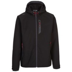 Trespass Marlon C-męski softshell Jkt czarny. Czarne kurtki softshell damskie Trespass, m, bez wzorów, z softshellu, bez kaptura. Za 332.65 zł.