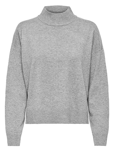 JDY Sweter w kolorze szarym rozmiar: XL. Szare golfy damskie JDY, xl, bez wzorów, z wełny, bez ramiączek. Za 37.03 zł.