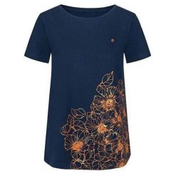 T-shirt damski Loap Abana niebieski. Brązowe t-shirty damskie LOOP, bez wzorów, z bawełny, bez kołnierzyka. Za 52.86 zł.