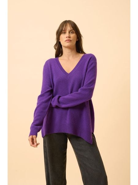 Just Cashmere Kaszmirowy sweter "Opal" w kolorze fioletowym rozmiar: XL. Różowe swetry klasyczne damskie Just Cashmere, xl, z kaszmiru, bez kołnierzyka. Za 348.90 zł.