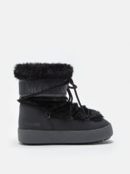 Moon Boot LTRACK FAUX FUR WP Śniegowce damskie. Czarne śniegowce damskie Moon Boot. W wyprzedaży za 872.00 zł.