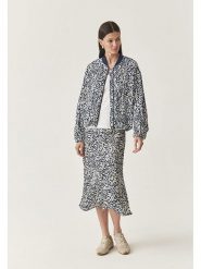 TATUUM Spódnica w kolorze granatowo-białym rozmiar: 42. Niebieskie spódniczki damskie Tatuum, bez wzorów, z wiskozy, z podwyższonym stanem, midi. Za 130.81 zł.