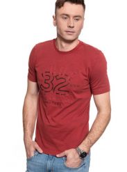 MĘSKI T-SHIRT MUSTANG Alex C Print 1009013 7194. T-shirty męskie Mustang, m, bez wzorów, bez kołnierzyka. W wyprzedaży za 39.99 zł.