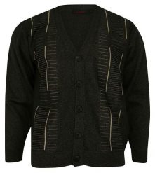 Kardigan, Sweter Zapinany na Guziki Brązowy, Elegancki -KINGS- Męski. Brązowe kardigany męskie Kings, l, bez wzorów, z bawełny, casualowe, bez kołnierzyka. Za 167.00 zł.