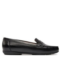 Mokasyny Geox. Czarne mokasyny damskie Geox. Za 329.99 zł.