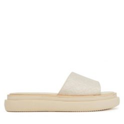 Klapki Calvin Klein. Klapki damskie CALVIN KLEIN, bez wzorów, bez obcasa. Za 389.99 zł.