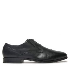 Półbuty Bugatti. Czarne buty wizytowe męskie Bugatti, bez zapięcia. Za 219.99 zł.
