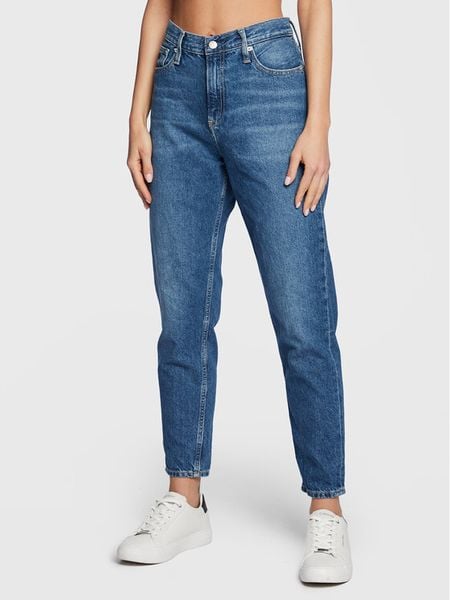 Calvin Klein Jeans Jeansy J20J220194 Niebieski Mom Fit. Niebieskie jeansy damskie Calvin Klein Jeans. Za 299.99 zł.