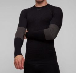 Koszulka termoaktywna męska X-Bionic X-Plorer Energizer 4.0 Black. Czarne bielizna termoaktywna męska X BIONIC, m, bez wzorów, z dzianiny. Za 440.00 zł.