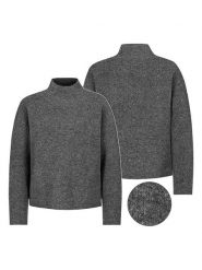 Eight2Nine Sweter w kolorze antracytowym rozmiar: L. Czarne golfy damskie Eight2Nine, l, ze splotem, bez kołnierzyka. Za 149.95 zł.
